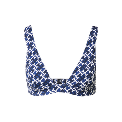 TOMMY HILFIGER Bikini Zgornji Del Modra Bela Ceneje Si