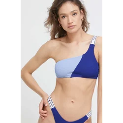 Tommy Jeans Bikini Gornji Dio Svijetloplava Tamno Plava Bijela Jeftinije Hr