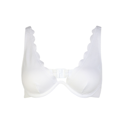 Hunkemöller Bikini zgornji del Scallop bela Ceneje si