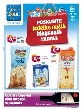 Eurospin katalog Poskusite izdelke naših blagovnih znamk katalogi