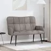 Sofa za dvije osobe Sivosmeđa 115 x 61 x 87 cm Tkanina