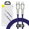 BASEUS Cafule kovinski močan USB Type-C kabel za iPhone Lightning 1m kovinski CATLJK-A05
