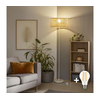 Brilagi - LED stojeća lampa CERIA 1xE27/40W/230V prečnik 25 cm bambus/bela