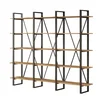 Hanah Home ML4 A Polica za knjige 219.6x180x34cm, Smeđa