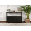 HANAH HOME Konzola Solace Wood Black Black