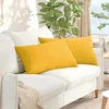 Jastučići za sofu 2 pcs Svijetlo žuta 80 x 40 cm