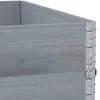 Okviri za palete 2 kom sivi 100 x 100 cm od masivne borovine