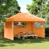vidaXL vidaXL Zložljivi pop-up šotor za zabave 3 stranice oranžna, (21165327)