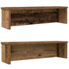Kuhinjski stalci koji se mogu složiti 2 kom crni 60x15x16 cm