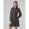Vero Moda Srajčna obleka 10299195 Črna Regular Fit