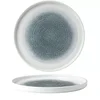 CHURCHILL Raku Topaz Blue plitev krožnik z dvignjenim robom, premer: 260 mm (6 kos)