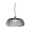 Redo 01-4543 - LED prigušiva luster na sajli ONDULA LED/16W/230V crna/zadimljena