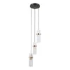 ITALUX PND-40760-3-BK-HBR - Viseći luster na sajli TARASO 3xE14/40W/230V crna/zlatna