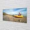 tulup.si Slika na akrilnem steklu Gdansk beach čolni morje 120x60 cm 2 obešalnika