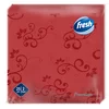 FRESH Salvete, Dekor, Premium, 38x38, 25 komada, Crvene