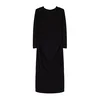 Trendyol Curve Black Gather Detailed Shift Knitted Plus Size Dress