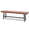 VEVOR Zunanja klop 365x160x482 cm rjava