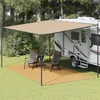 vidaXL Preproga za šotor peščena 300x500 cm HDPE
