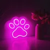 Znak neon paw 25x25 cm