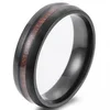 Prstan z lesencem - črn / 59 mm KP17456