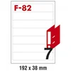 Etikete ILK za registratore 192x38mm pk100L Fornax F-82