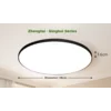 CHNT Plafonska lampa LED, 24 W, Crna