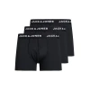 Jack&Jones 3 PAKET - moške boksarice JACBASE 12204876 Black (Velikost XL)