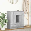 Komoda s ladicama i vratima siva sonoma 70,5x34x74,5 cm