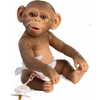 Guca 992 REBORN MONKEY - realistični opičji mladiček s polnim ohišjem iz vinila - 32 cm