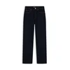 TOMMY HILFIGER Kavbojke High Rise Tapered Leg Ankle temno modra
