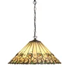 Endon 64194 - Luster na lancu Tiffany JAMELIA 3xE27/60W/230V prečnika 50 cm