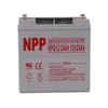 NPP NPG12V-24Ah C20=24AH T14 Gel baterije, 166x126x174x181, Sive
