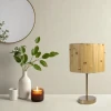 Opviq Stona lampa E27 Socket, Hrast-Zlatna