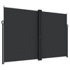 Bočna tenda na uvlačenje crna 220 x 1200 cm
