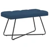 Vidaxl Klop s gumbnim oblazinjenjem Modra 80 x 40 x 46 cm Blago