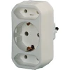 adapter ZA EVRO VTIČNICE, 3-KRATNI, BEL