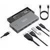 Zenwire Zenwire MC501 USB-C hub in ohišje za SSD M.2 NVMe/SATA 7v1, HDMI 2.0 4K60, USB 3.2 10Gb/s, PD 100W, (5000195860)