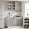 Kuhinjska jedinica LYON 4 pcs Siva Sonoma Konstruirano drvo