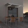 Automatska tenda sa senzorom za vjetar LED 350x250 cm krem