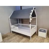 Krevet planinska kućica sa dušekom premium 180x80 Domek - Retro Bela ( 770010 )