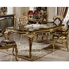 Casa Padrino luxury baroque dining table black/gold 220 cm