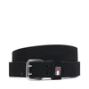 Pas Tommy Jeans Tjw Square 3.0 Suede AW0AW19300 Črna