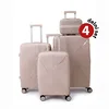 4-delni set potovalnih kovčkov WANDERLUCK – zlat, velik, srednji, mali in kozmetični kovček