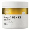 OstroVit Omega-3 + vitamin D3 + K2, 180 kapsul