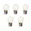 Komplet 5 E27 zatemnitvenih LED žarnic P45 prozorno steklo 3W 250 lm 2200K