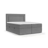 Siva boxspring postelja s prostorom za shranjevanje 200x200 cm Imagine – Maison de Reve