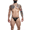 Cut4Men Brazilian Brief Black Leatherette S