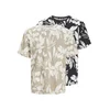 JACK & JONES Majica Jeff AOP, bež, črna