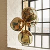 Tom Dixon LED obesna svetilka Melt Chandelier Mini, bronasta barva - Dnevna soba/jedilnica - Dizajn - Plastika