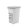MODERNA Kanta za čuvanje granulirane hrane Trendy Story Pet Wisdom, 38l, Sivo-bela